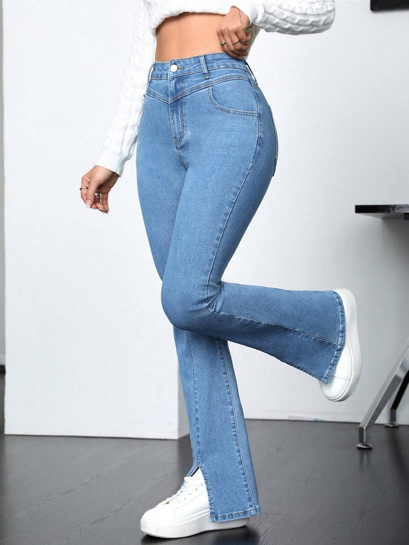 EZwear Jeans Acampanados Para Mujeres