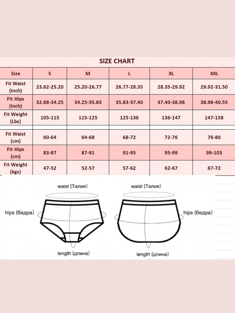 Mujeres pantis de seguridad menstrual solido de color con lazo lateral, puntos de lunares, encaje, a prueba de fugas, sin costuras, 4 capas engrosadas, transpirables y comodas