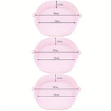 3pcs Revestimientos de Silicona para Freidora de Aire (18.01cm) - Reutilizables, Bandejas de Horneado Antiadherentes y Cuencos para Cesta para una Limpieza Fácil - Accesorios Versátiles para Horno para Cocinar de Forma Saludable
