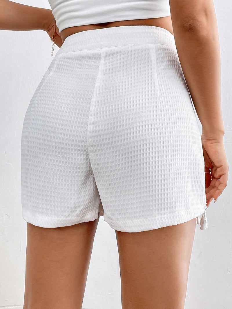 Prive Skorts De Borlas Con Diseno De Parche Para Mujeres