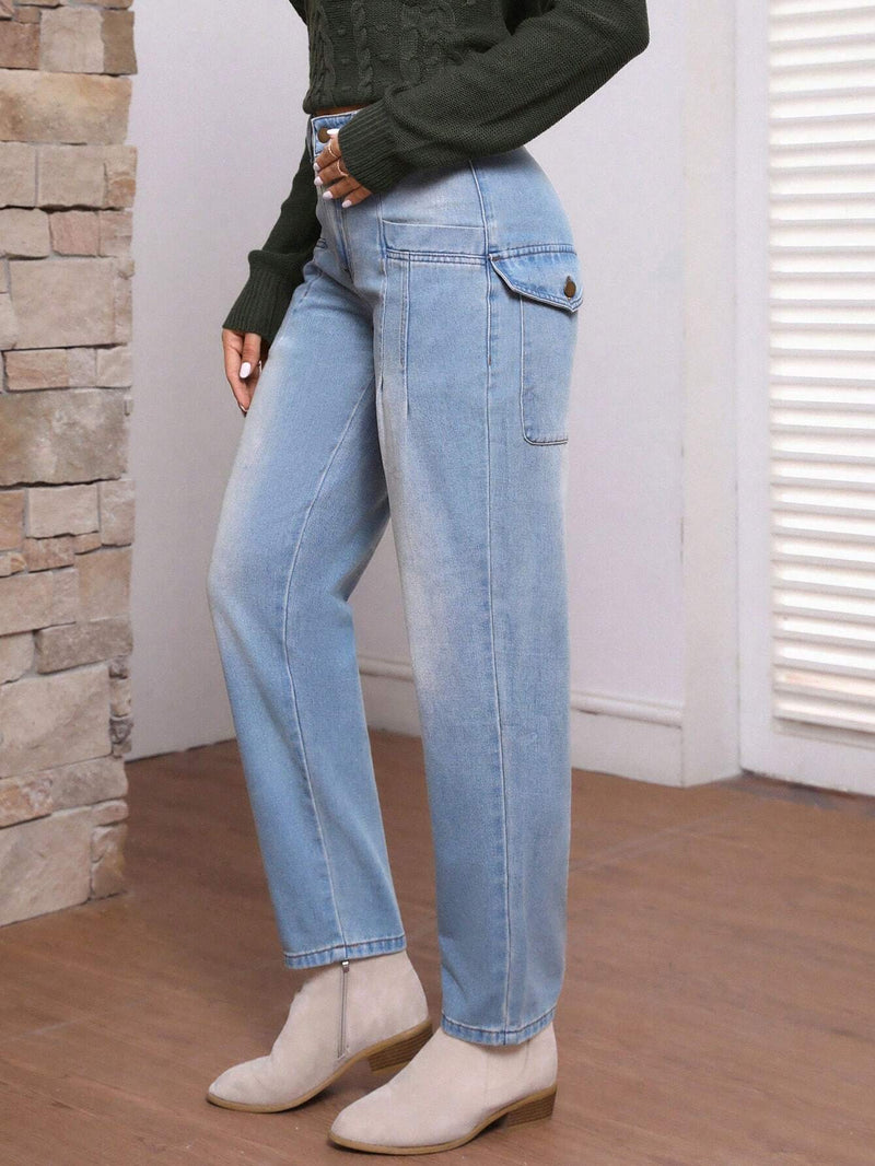 LUNE Jeans Rectos Para Mujer