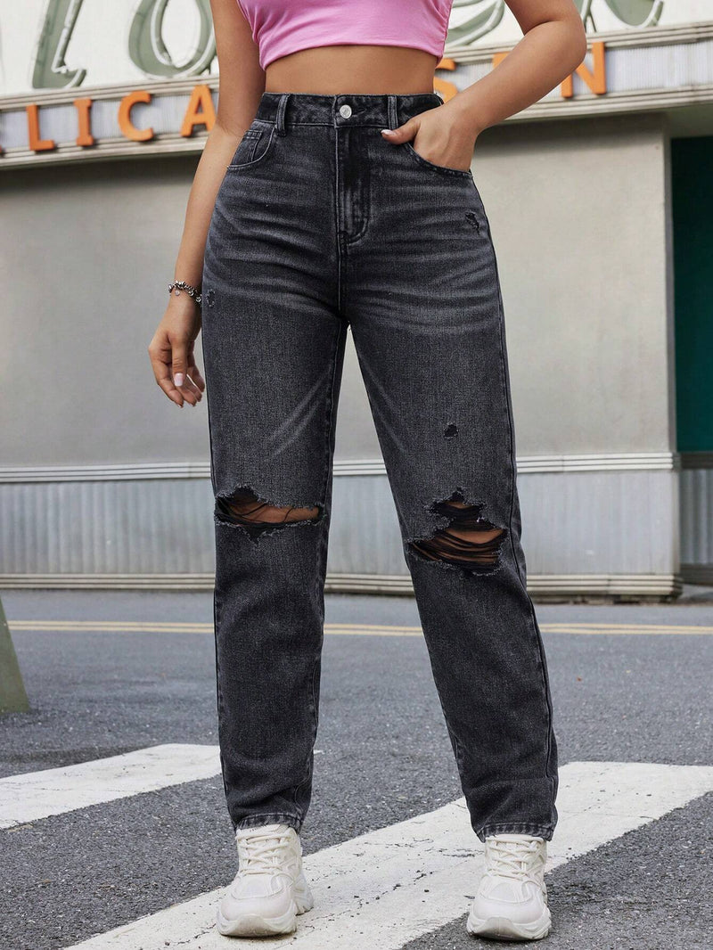 EZwear Jeans Desgastados Para Mujer