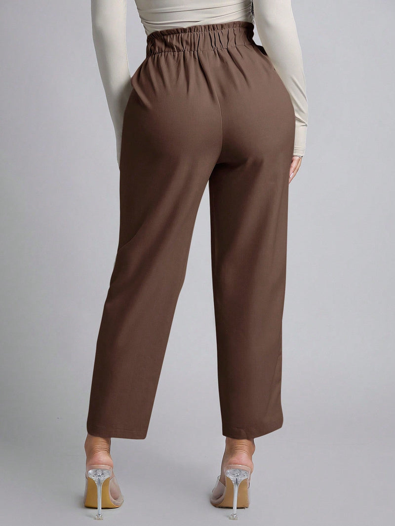 Petite pantalones de pana para mujer con cintura elastica en la parte trasera, apropiados para otono e invierno