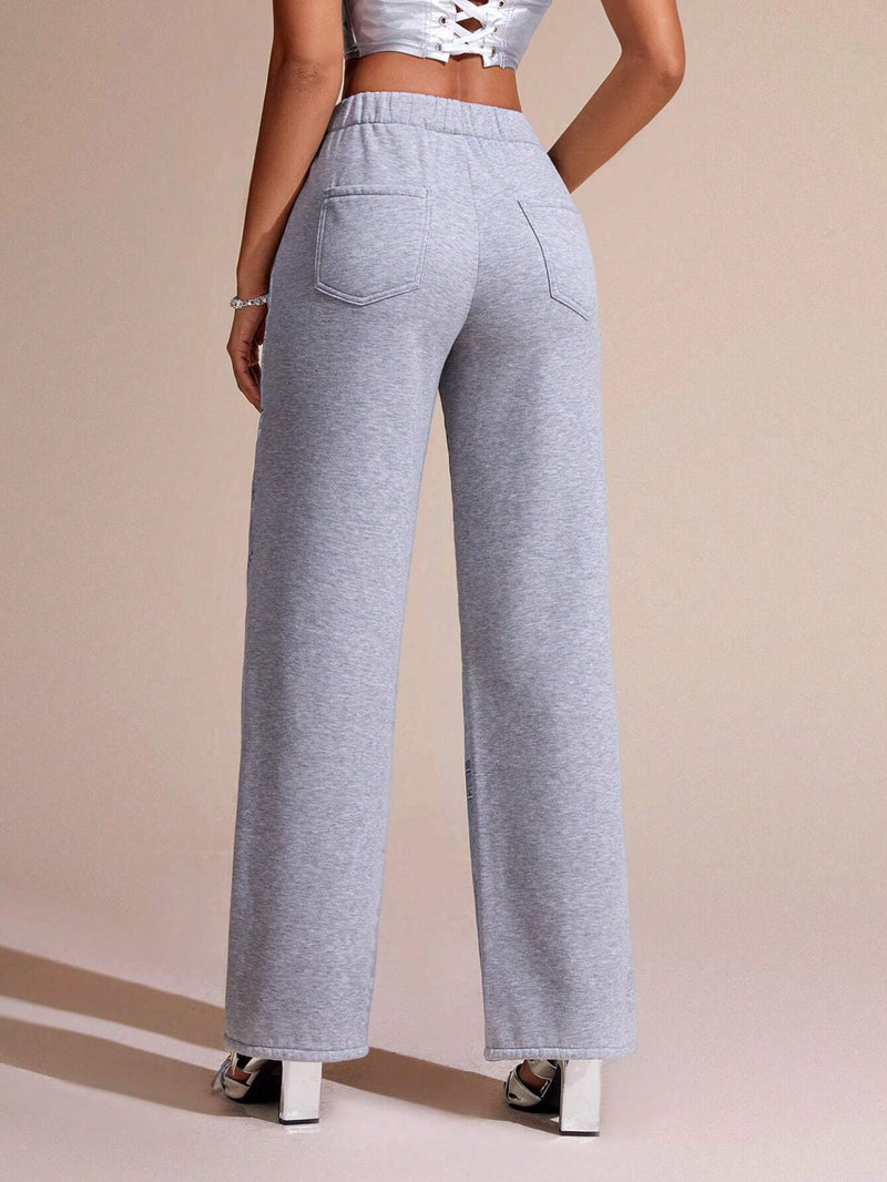 BAE Pantalones Jeans De Mujer Con Bolsillos