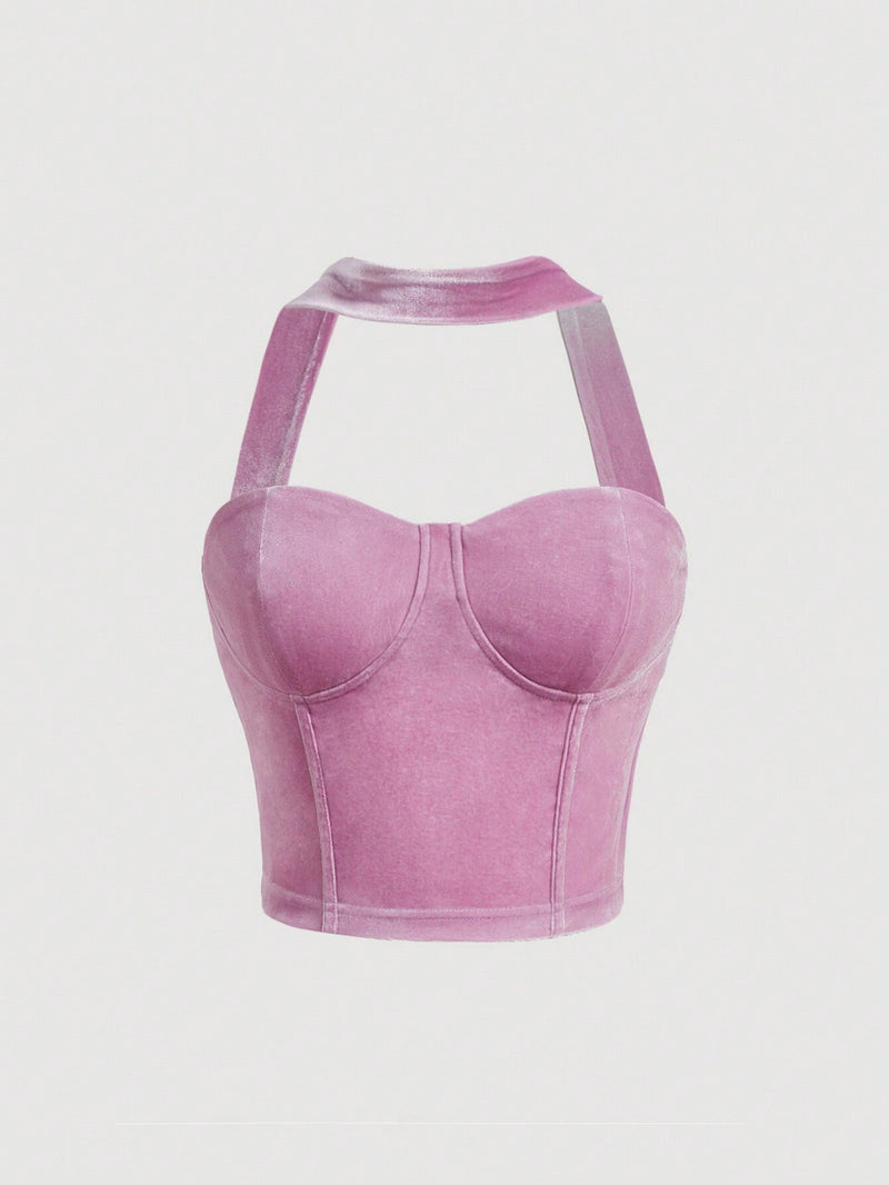 Jessie   Top de cuello halter para mujeres