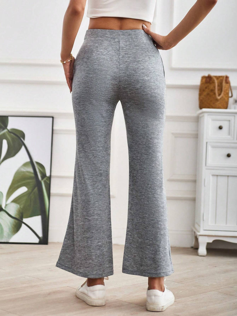 LUNE Pantalones Acampanados De Mujer Con Bolsillos Inclinados