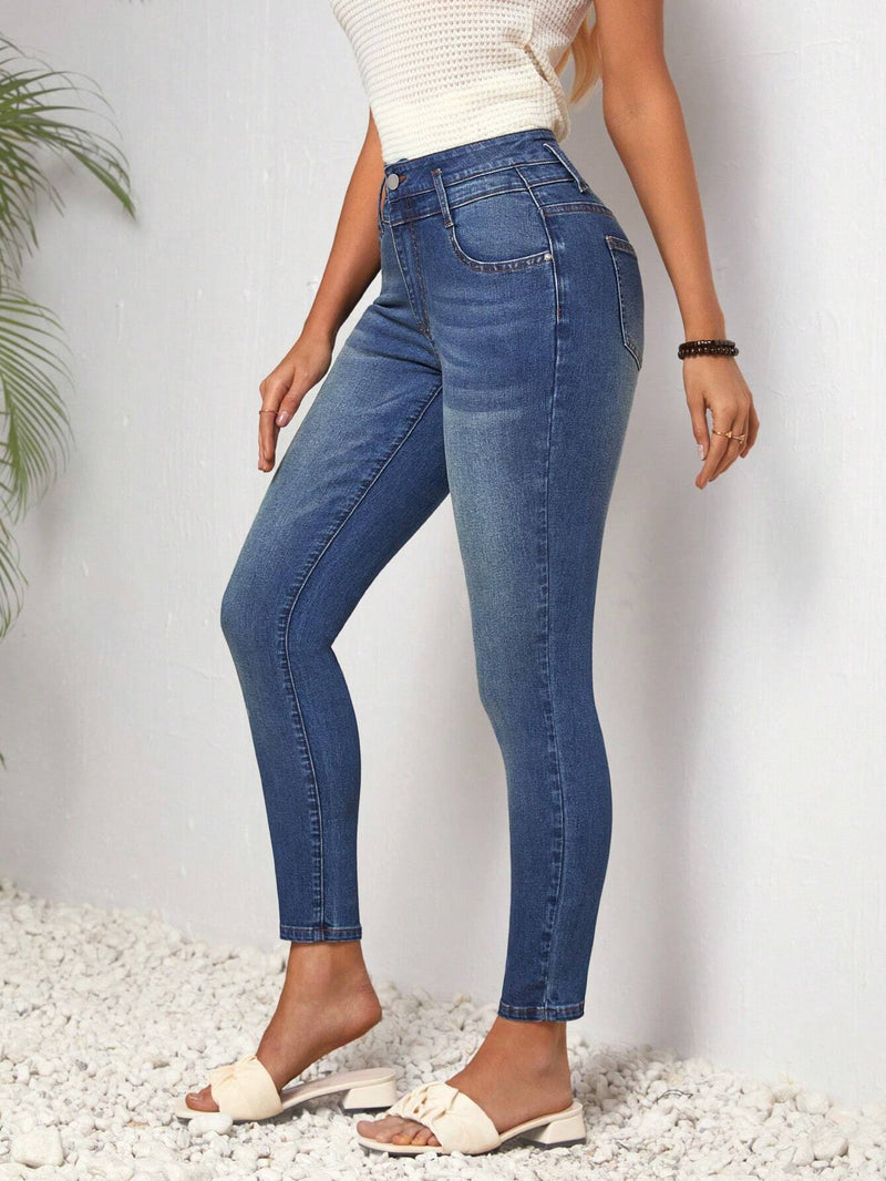 LUNE Pantalones Jeans Informales Ajustados