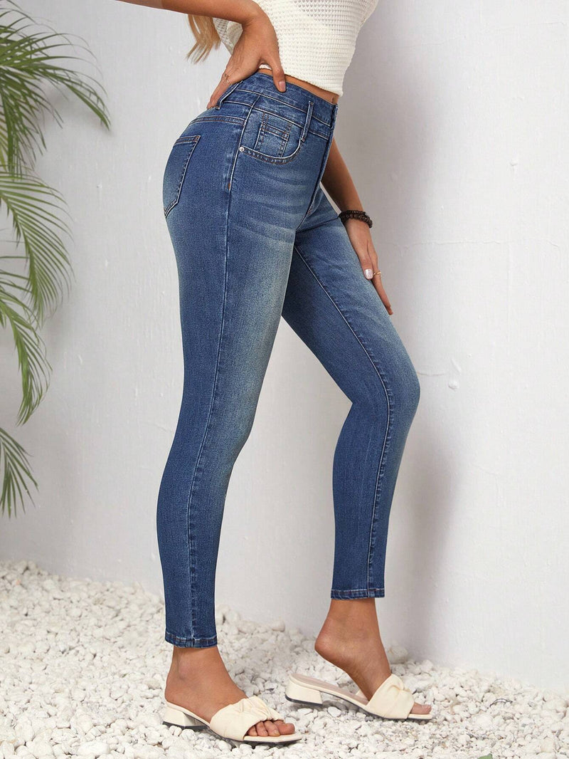 LUNE Pantalones Jeans Informales Ajustados