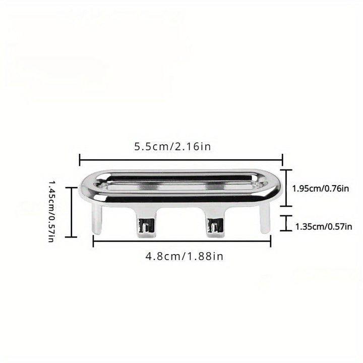 2pcs/Pack Anillo de Cobertura para Desbordamiento del Fregadero de Baño, Inserción de Reemplazo para Desbordante, Tapa Redonda Cromada para Agujero de Drenaje, Accesorio para Lavabo
