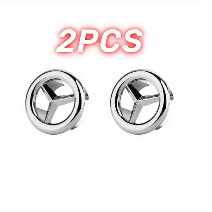 2pcs/Pack Anillo de Cobertura para Desbordamiento del Fregadero de Baño, Inserción de Reemplazo para Desbordante, Tapa Redonda Cromada para Agujero de Drenaje, Accesorio para Lavabo