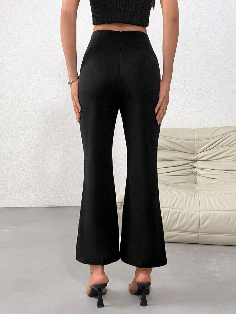 Prive Pantalones Acampanados Para Damas Con Cintura En Forma De V