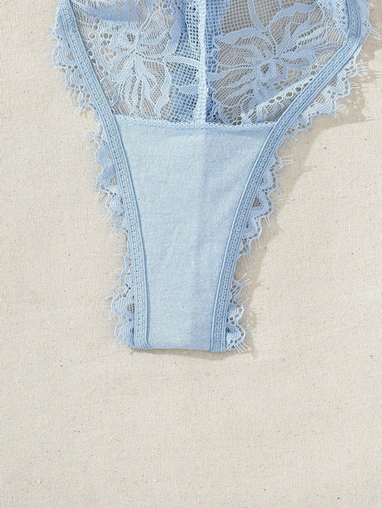 Conjunto De Lenceria Con Encaje Para Mujer