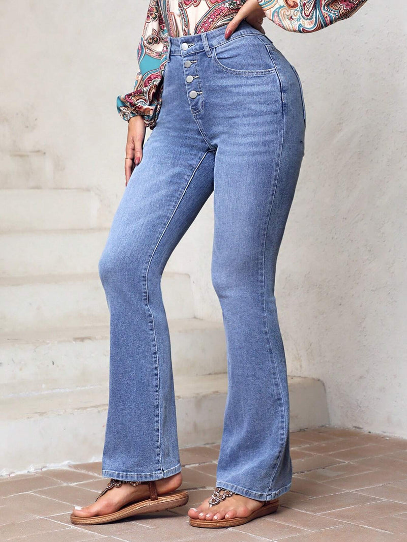 LUNE Jeans Acampanados De Corte Slim