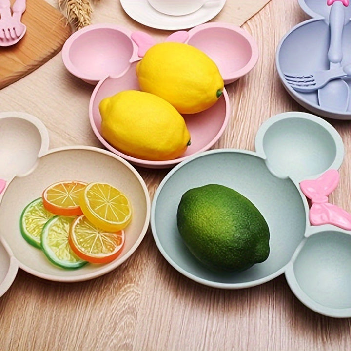 Juego De Vajilla De Paja De Trigo De Alta Calidad, No Tóxico, Libre De Bpa, Platos Con Forma Redonda S Y Cubiertos Para Adultos, Ideal Para Navidad Y Halloween