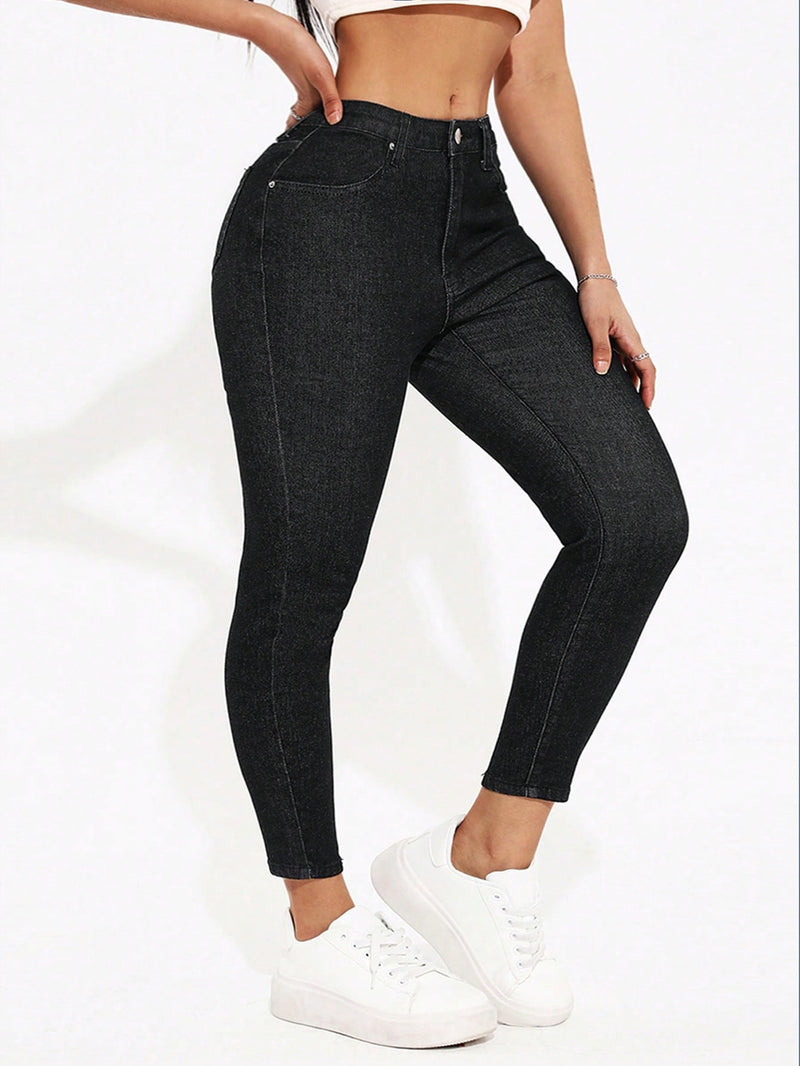 PETITE Jeans De Mezclilla Ajustados Al Cuerpo