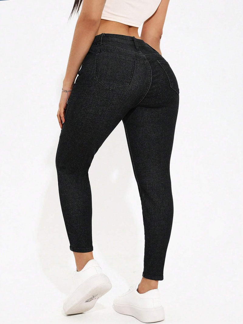 PETITE Jeans De Mezclilla Ajustados Al Cuerpo