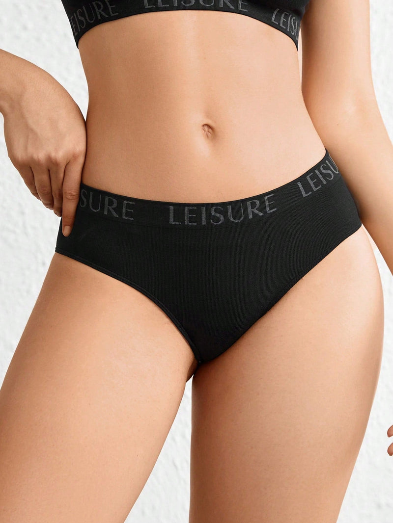 Leisure Bragas Triangulares Sin Costuras Para Mujer (3 Piezas/juego)