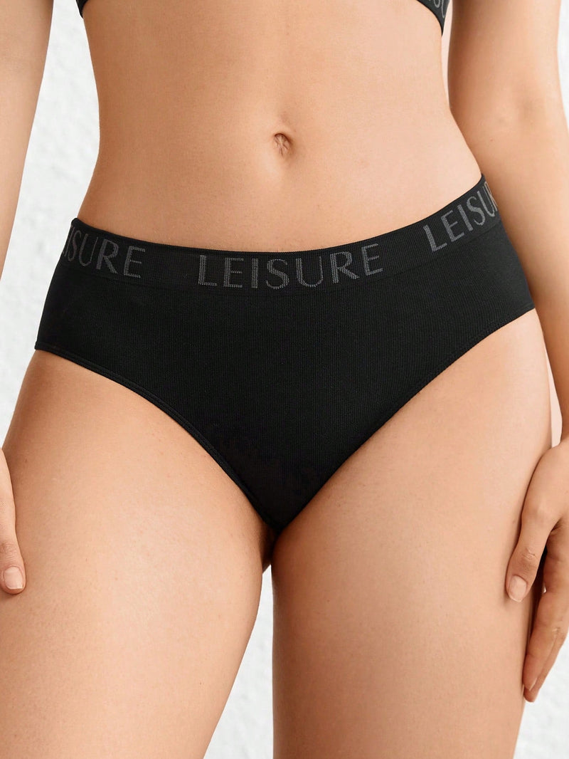 Leisure Bragas Triangulares Sin Costuras Para Mujer (3 Piezas/juego)