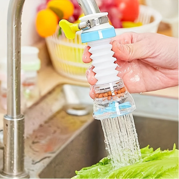 1 filtro para grifo, conector doméstico para cocina, cabezal de ducha antiespuma, extensión telescópica con rotación para purificar agua