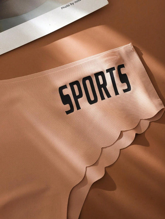 Conjunto de 3 bragas de mujer sin costura de seda de hielo transpirable multicolor