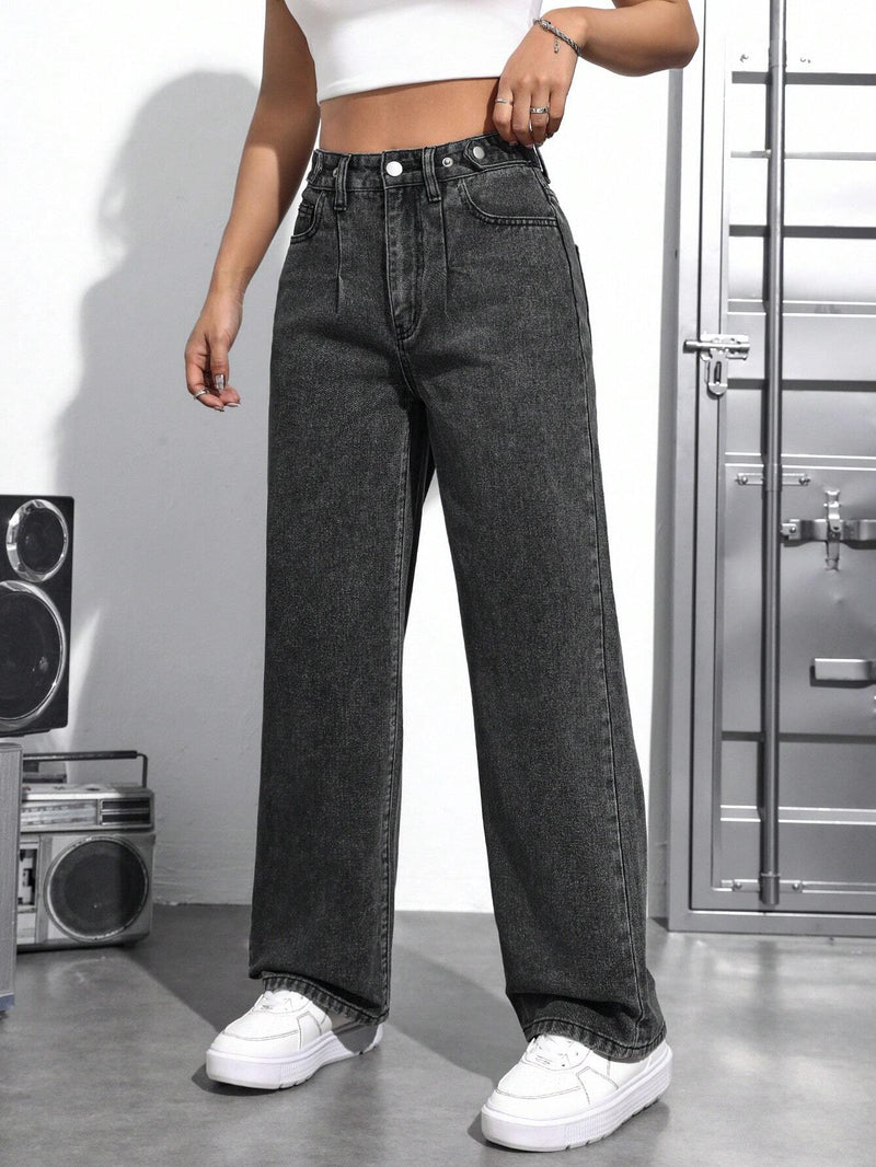 PETITE Pantalones Jeans De Mujer Con Bolsillos