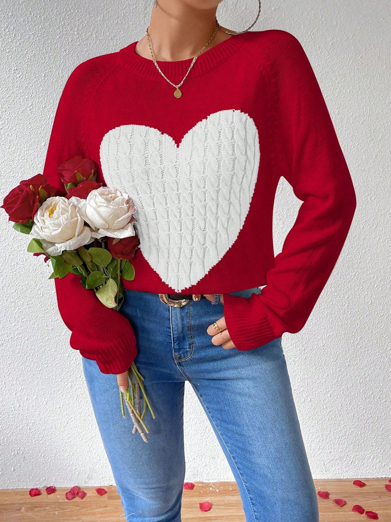 Essnce Sudadera Con Mangas Raglan Y Patron De Corazon