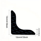 4/8/12pcs Agarraderas para Alfombras con Super Adherencia - Cinta Anti-Rizado para Alfombras Antideslizante Mantiene Tu Alfombra en Su Lugar y Aplana Las Esquinas para Esquinas y Bordes Renovables Negro