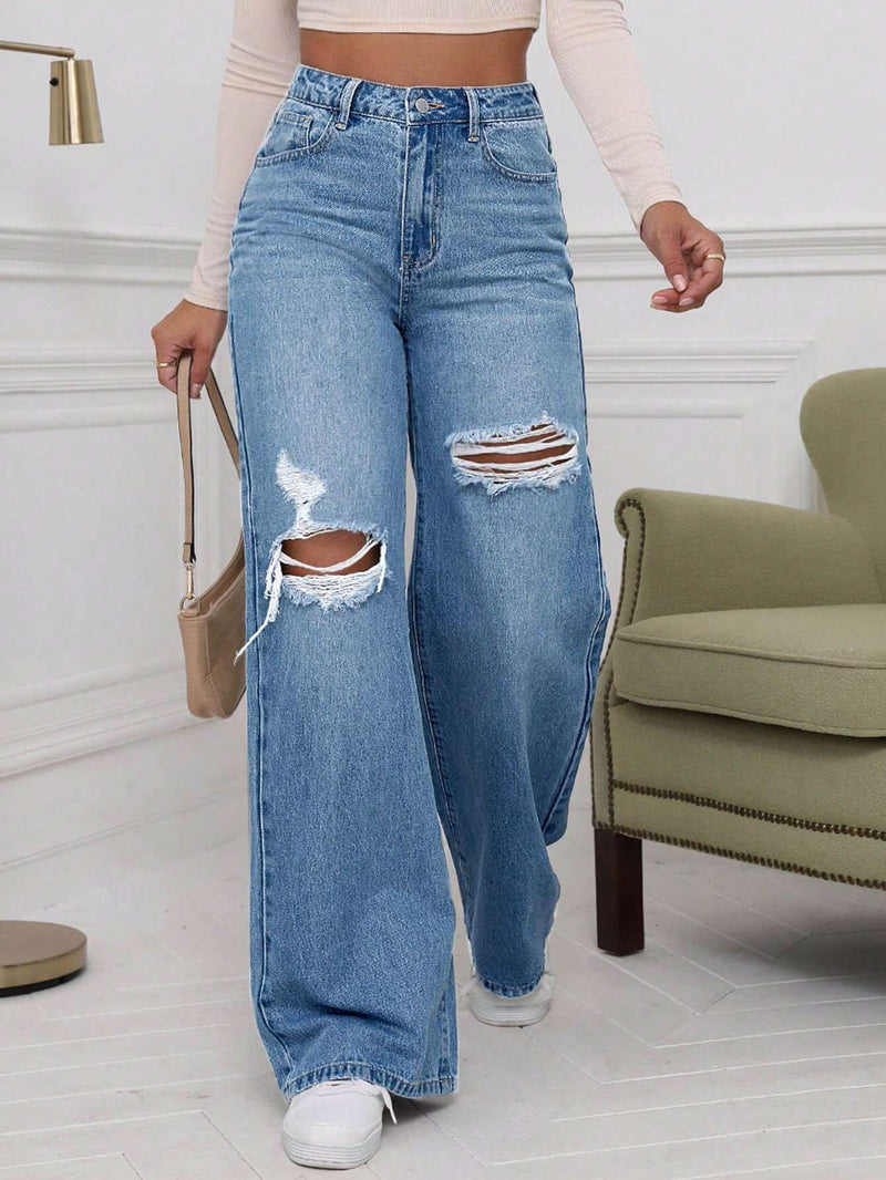 EZwear Jeans Rotos Para Mujer