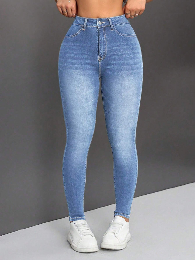 PETITE Jeans Entallados De Mujer Con Bolsillos