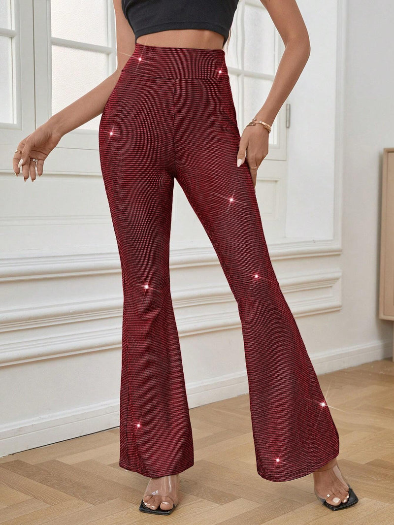 Prive Pantalones De Campana Metalicos Para Damas