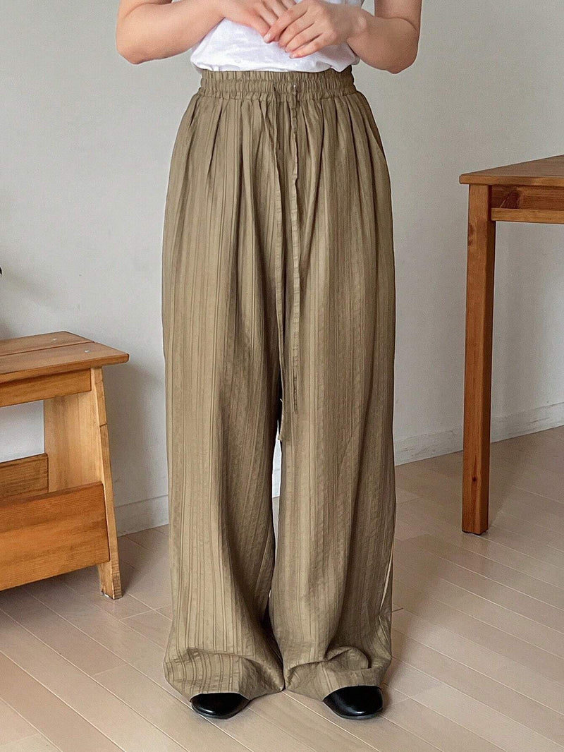 FRIFUL Pantalones De Pierna Recta Con Cinturon Para Mujeres