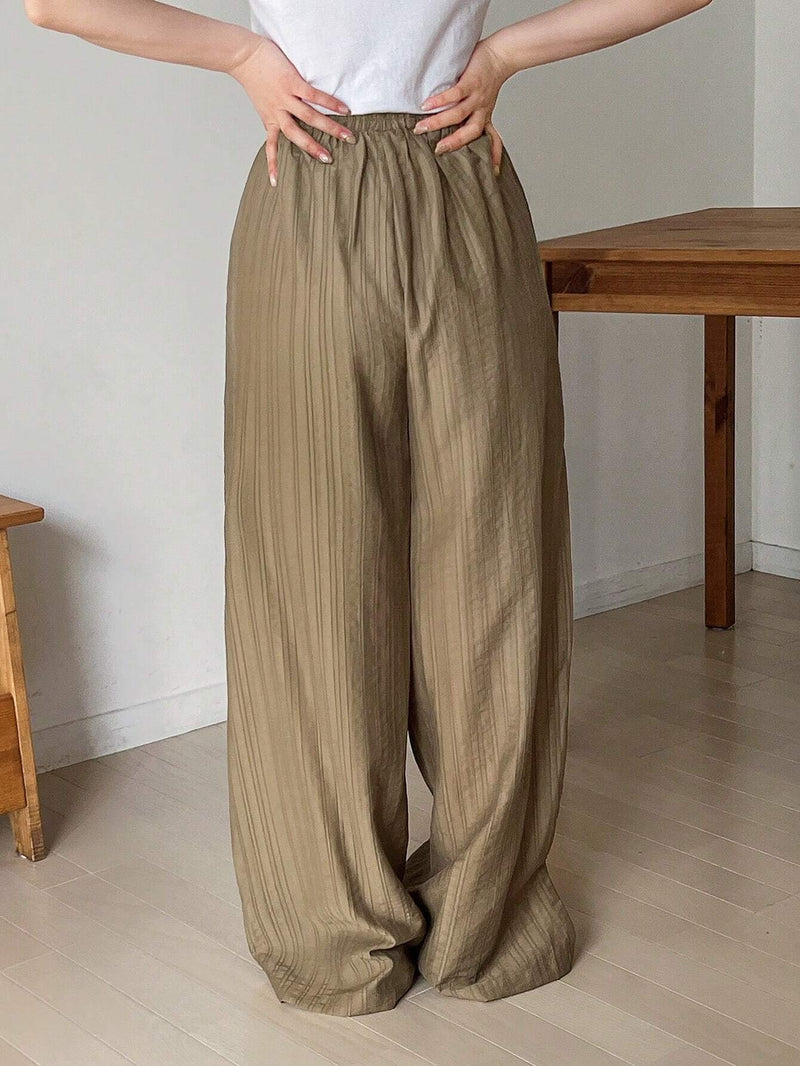 FRIFUL Pantalones De Pierna Recta Con Cinturon Para Mujeres