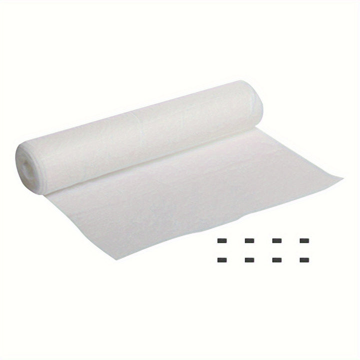 Filtro de papel para campana extractora de poliéster EcoClean, absorbente de aceite, antihumo, fácil de instalar, filtro de escape de cocina, no requiere batería.
