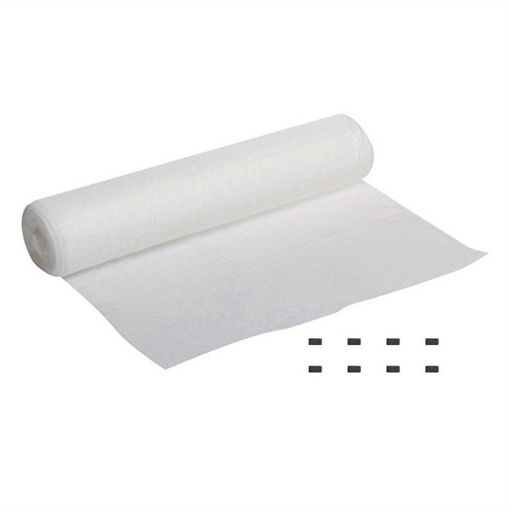 Filtro de papel para campana extractora de poliéster EcoClean, absorbente de aceite, antihumo, fácil de instalar, filtro de escape de cocina, no requiere batería.