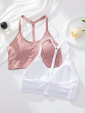 Juego De 2 Piezas De Sujetadores Sin Cables Comodos Para Mujer