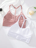 Juego De 2 Piezas De Sujetadores Sin Cables Comodos Para Mujer