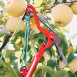 Tijeras de Ramas Altas de Agarre Seguro y Fácil Acceso - Recogedor de Frutas Moderno con Cuerda de Extensión, Tijeras de Poda Ahorradoras de Trabajo para Uso Doméstico