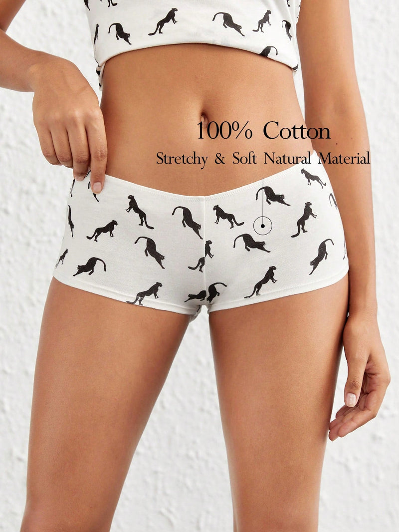 Leisure Boyshorts con estampado de animal