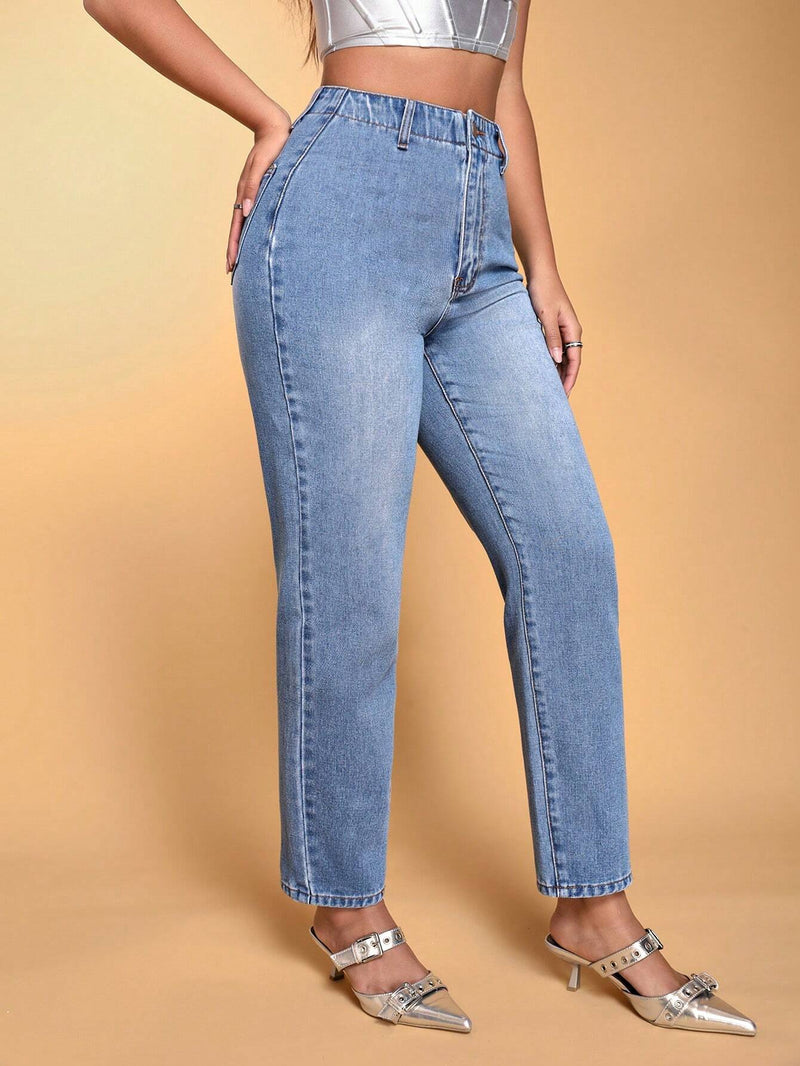 BAE Jeans Ajustados De Ocio Para Mujer