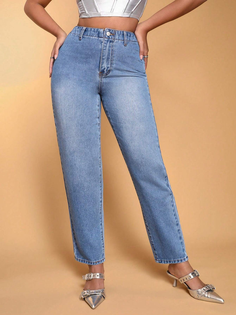 BAE Jeans Ajustados De Ocio Para Mujer