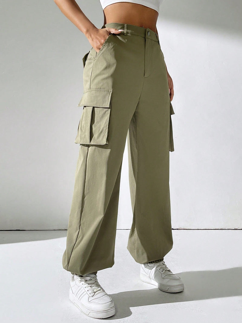 EZwear Pantalones jogger de utilidad casuales para mujeres