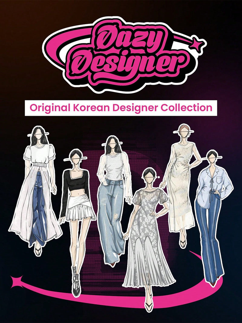 Dazy Designer Camisa de malla para mujer con manga corta completa y estampado completo