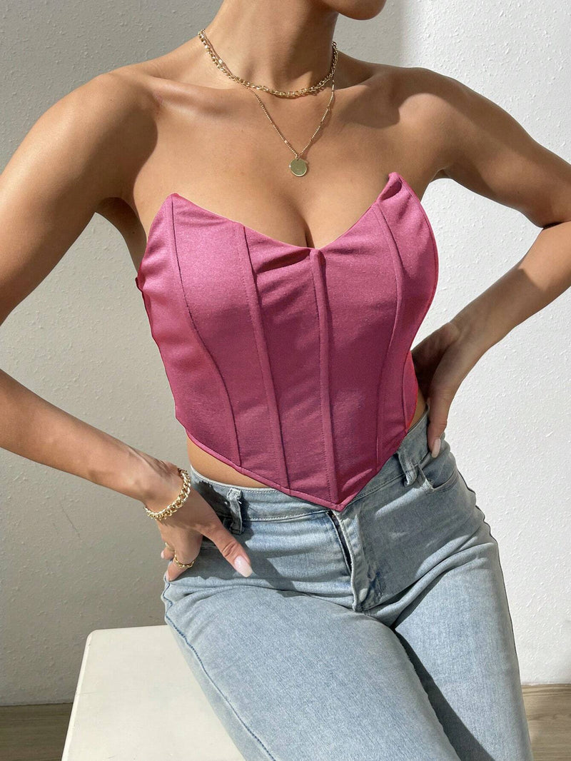 BAE Top de Tubo unicolor de Moda para Dama