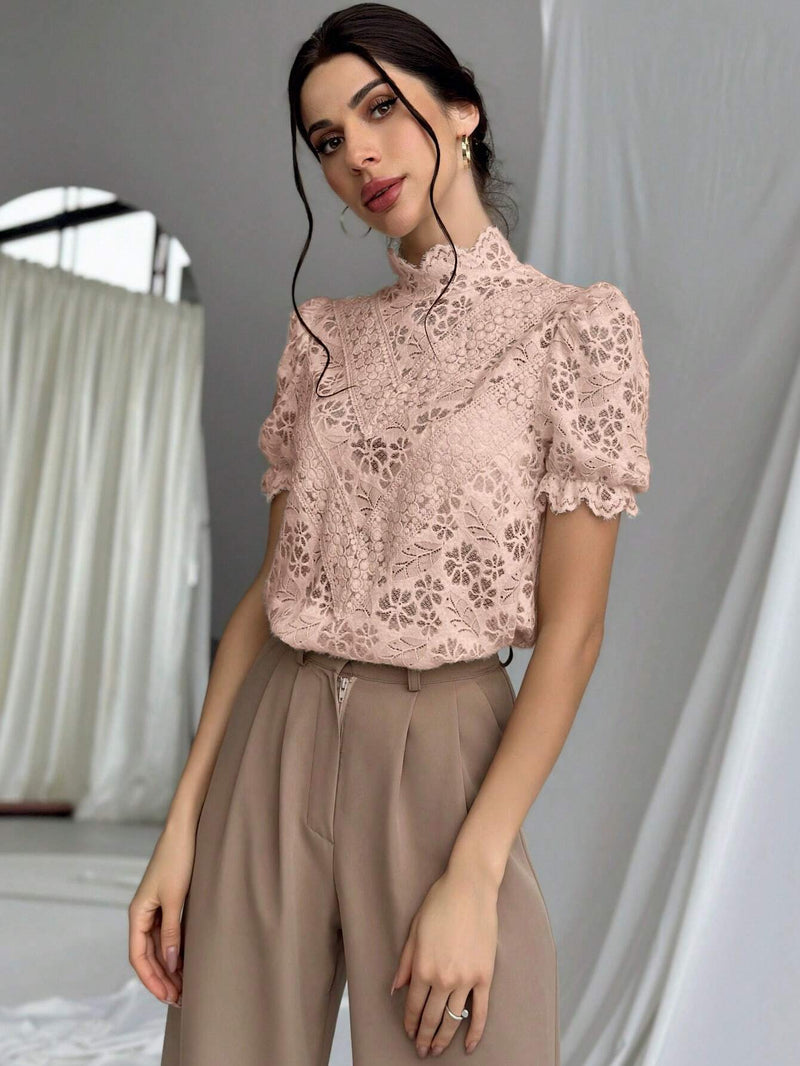 Camisa elegante y transparente para la temporada de bodas en tela teturizada