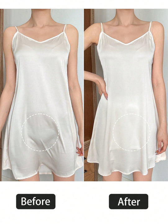 DAZY Vestido de encaje de remiendo de triangulo con pantalones cortos de seguridad anti-reflejo/anti-vaciado