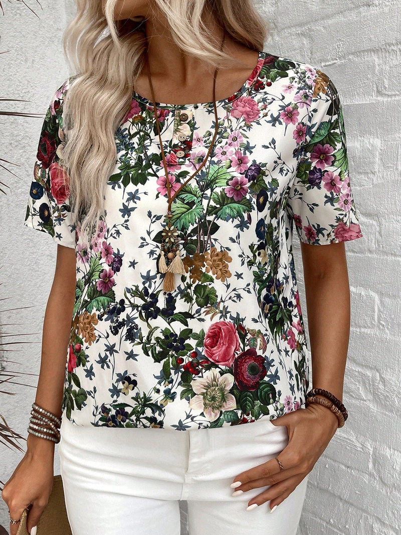 EMERY ROSE Camisa de media boton de verano