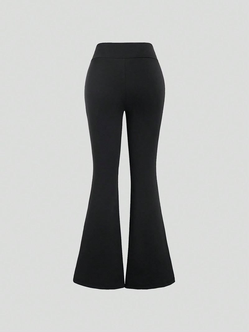 EZwear Pantalones Acampanados Para Mujer Con Cintura Ajustable