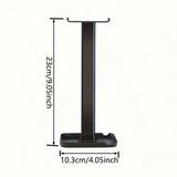 Soporte universal para auriculares, estante de exhibición de escritorio multifunción, soporte desmontable para teléfono móvil y tableta, accesorio de almacenamiento para el hogar y la oficina no eléctrico.