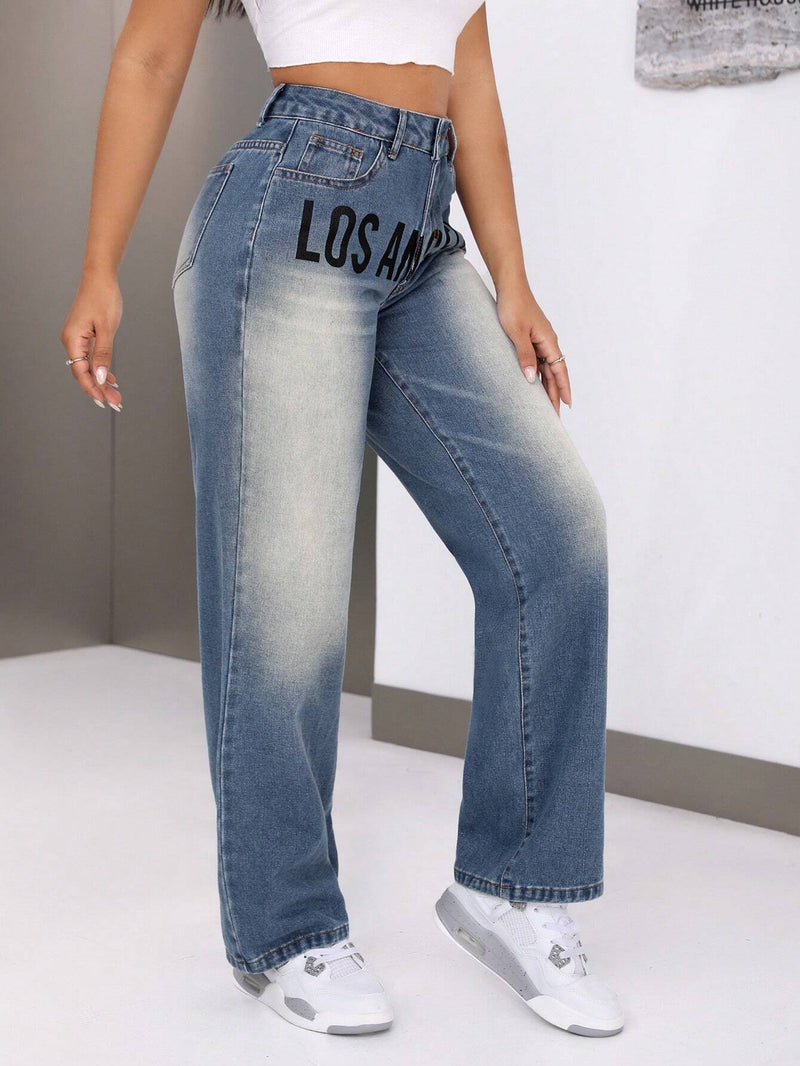 SXY Jeans casuales y sueltos de moda para mujeres