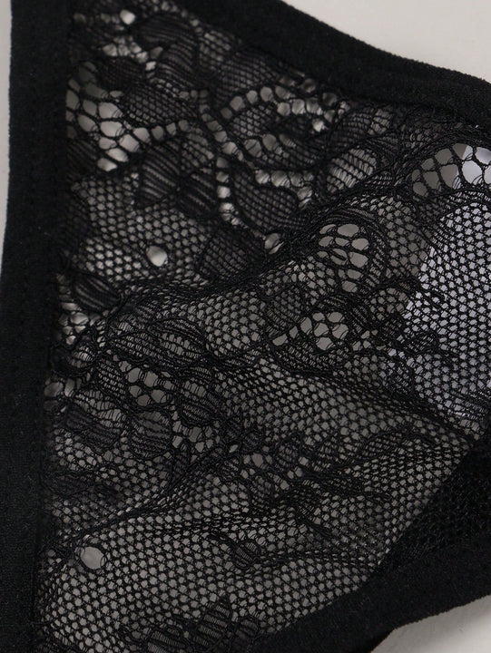 Tanga con perlas bordadas para mujeres con cadena de baja altura y G-string